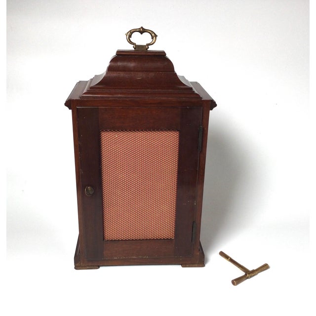 Elliott of London Caddy Top Mahogany Bracket Clock For Sale In Philadelphia - Image 6 of 9