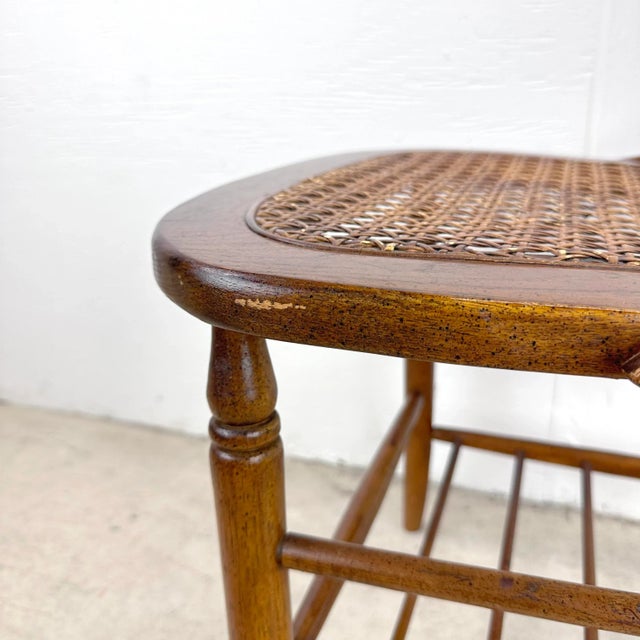 Vintage Spindle Back Cane Seat Dining Chair For Sale - Image 12 of 12
