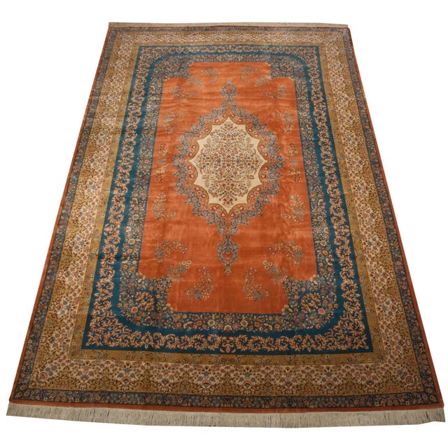 Vintage Bulgarian Kerman Design Rug - 11'8" X 18'2" For Sale In New York - Image 6 of 8