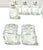 1980s Vintage Cut Crystal Salt & Pepper Shakers – Set of 8 For Sale - Image 5 of 6