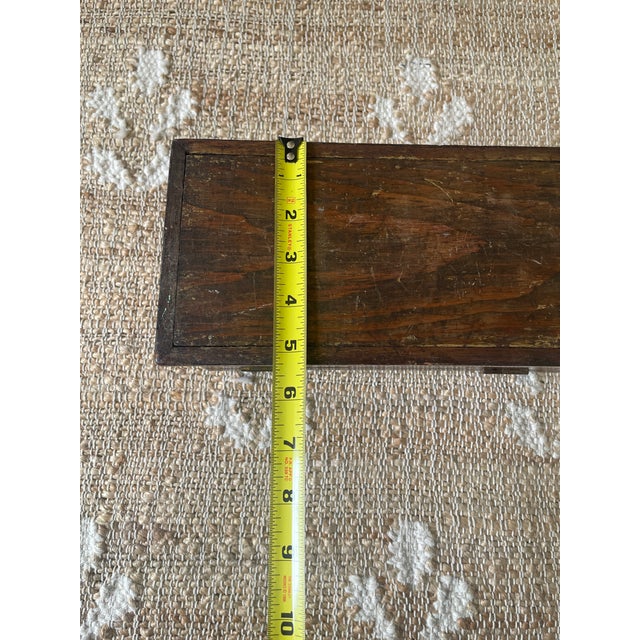 Wood Antique Rectangle Intricate Parquetry Wooden Jewelry Desk Dresser Box For Sale - Image 7 of 11