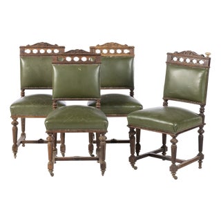 Romantic Chairs, 19th Century, Set of 4 For Sale