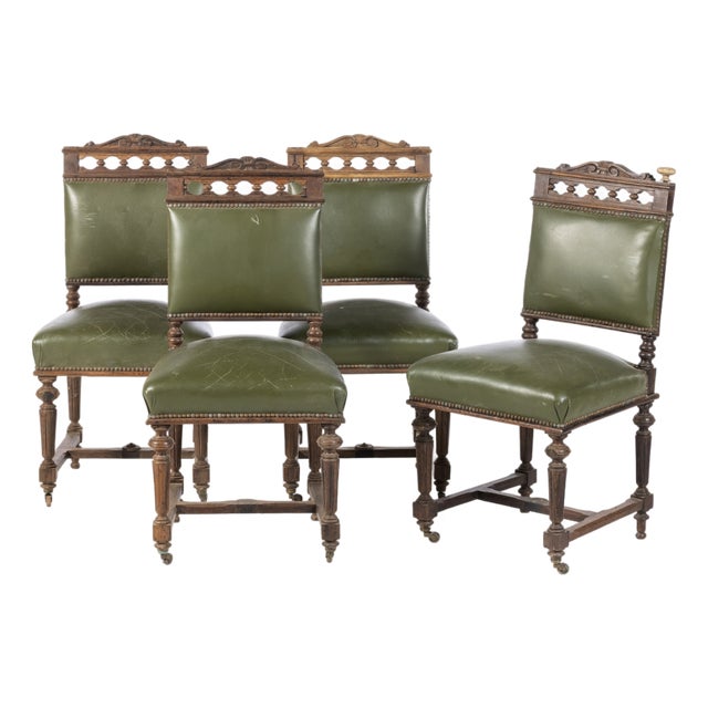 Romantic Chairs, 19th Century, Set of 4 For Sale