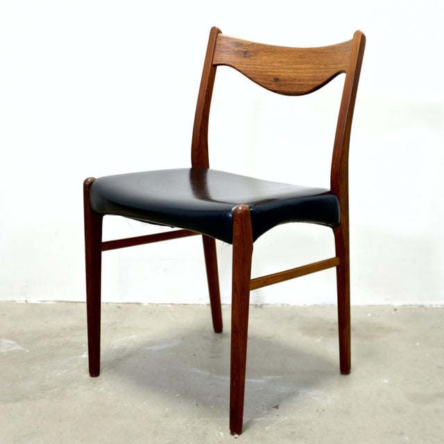 Glyngøre Stolefabrik Set of 4 Rosewood Model No. Gs60 Dining Chairs Designed by Arne Wahl Iversen For Sale - Image 12 of 14