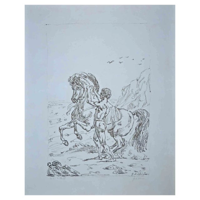 Giorgio de Chirico, The Challenge in the Aegean: Plate 3, 1948, Lithograph For Sale