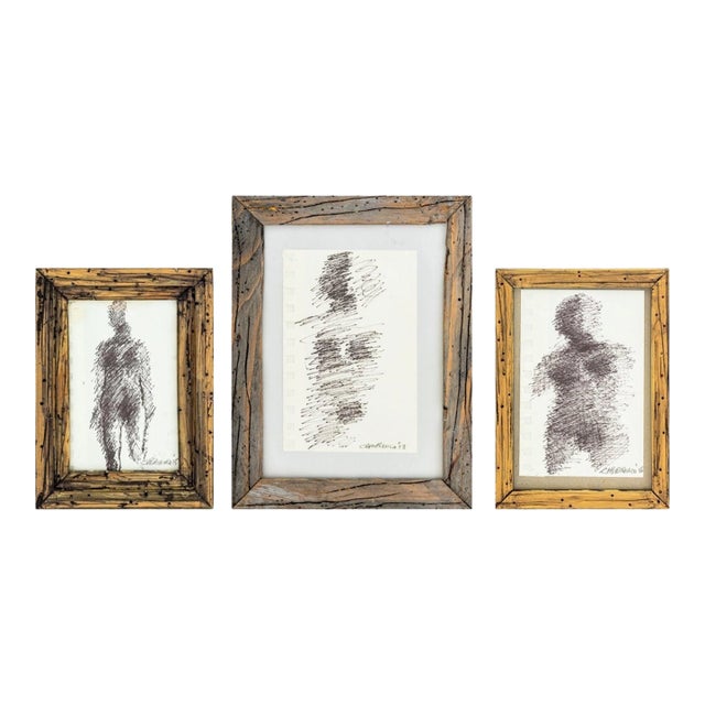 Domenick Capobianco Abstract Figural Ink, 3 For Sale
