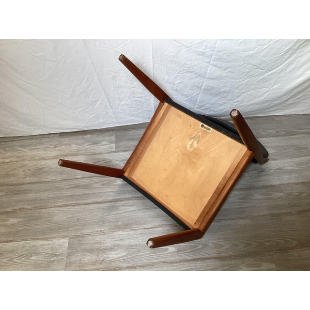 A Set of Six Danish Mid-Century Teak Chairs by Bramin For Sale - Image 9 of 10