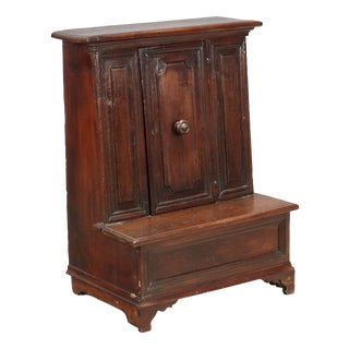 18th Century Baroque Walnut Kneeler For Sale