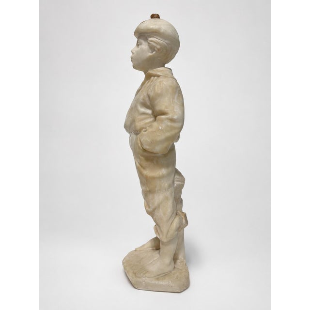 Traditional Victor Szczeblewski (Polish 1859-1901), "Mousse Siffleur" Marble Sculpture For Sale - Image 3 of 9