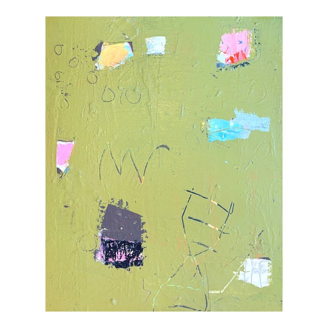 Sarah Trundle, Contemporary Abstract Mixed Media Collage, "Objectively" For Sale