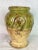 1970s Handcrafted Glazed Pottery Green Water Vessel Vase For Sale - Image 5 of 13