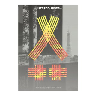 2013 Jesper Just 'Intercourses (Yellow)' Contemporary Yellow,Orange Usa Offset Lithograph For Sale