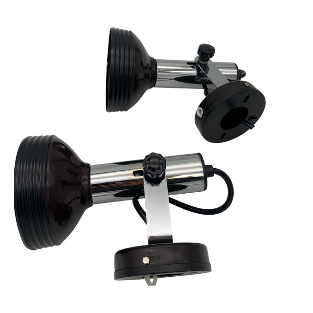 Wall Lamps attributed to Stilnovo, 1970, Set of 2 For Sale