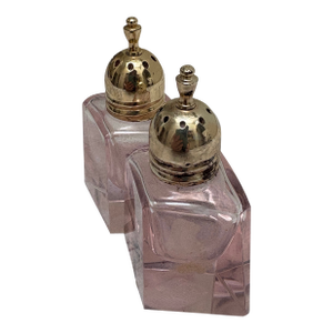 Vintage Mikasa Pink Glass Salt & Pepper Shakers-a Pair