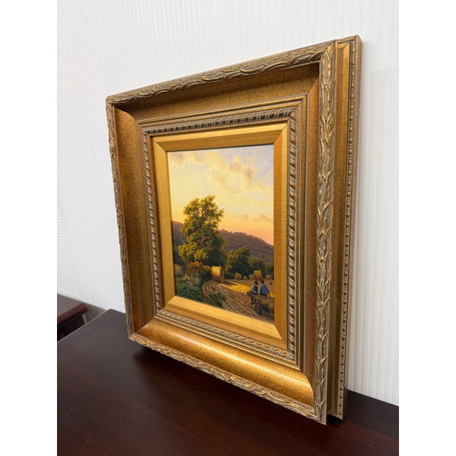 Realism Daniel Van Der Putten "After the Harvest" Oil Painting, Signed For Sale - Image 3 of 12