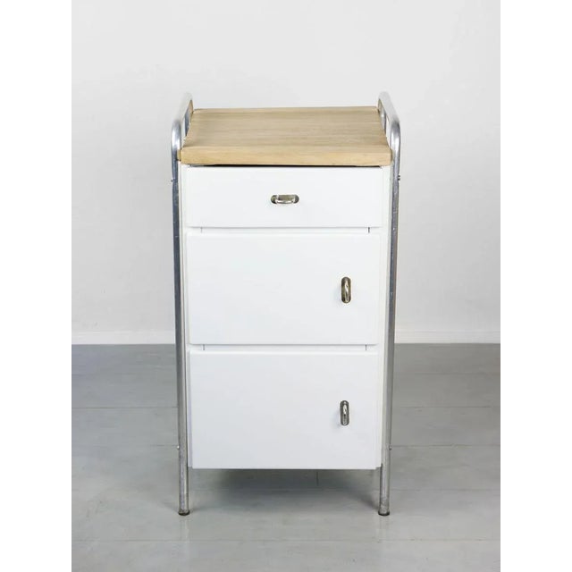 Mid-Century Industrial Cabinets, Set of 2 For Sale - Image 4 of 16