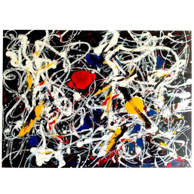Jackson Pollock Foundation Abstract Expressionist Collector S Lithograph Print Number 15 1948 Chairish