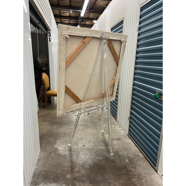Rare 1970's Large Lucite Art Easel For Sale - Image 12 of 12