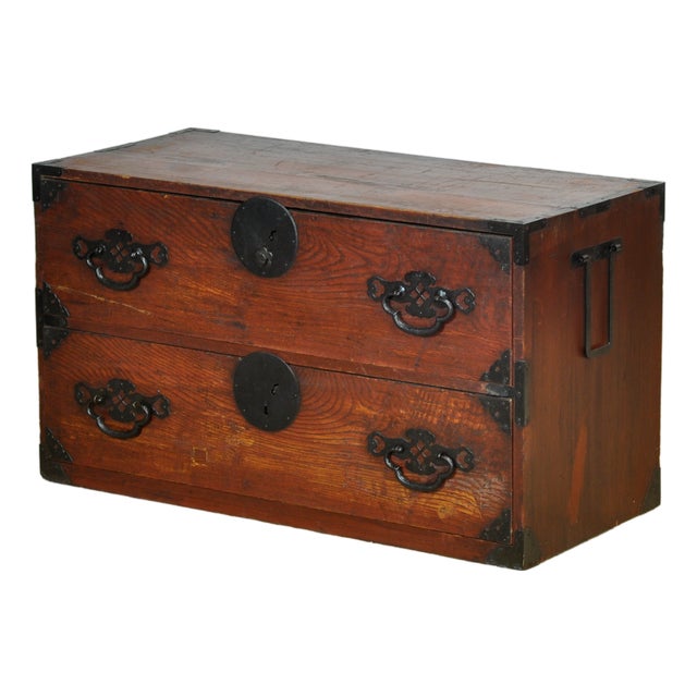 Japanese Tansu Chest of Drawers, 1870s For Sale
