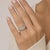 Platinum & 18k Three stone ring with three round brilliant diamonds weighing approximately 1.10 carats. size 6.75