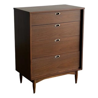1960s Walnut Highboy Mainline by Hooker For Sale