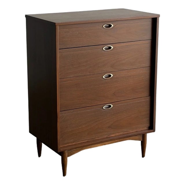 1960s Walnut Highboy Mainline by Hooker For Sale