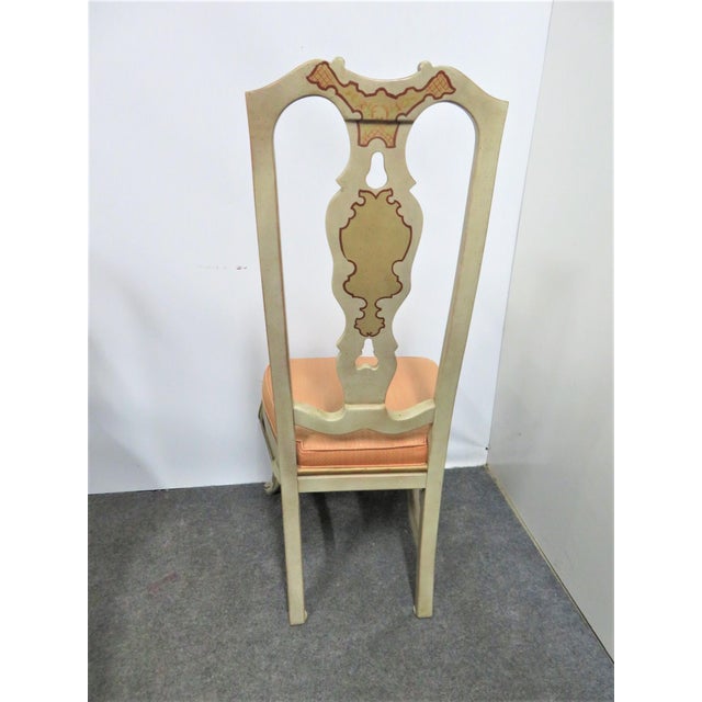 Drexel Heritage Sketchbook Collection Asian Painted Dining Chairs Set