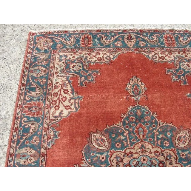 Turkish Handwoven overdyed rug,anatolian vintage turkish rugs,decorative area rugs,handwoven carpets,natural wool carpet...