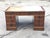 Large Mahogany Veneer Pedestal Desk For Sale - Image 3 of 12