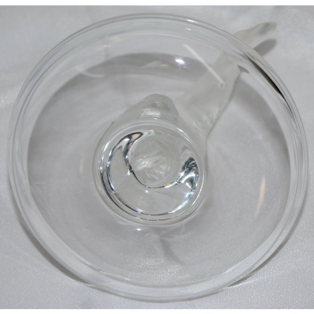 Glass Lalique Clear and Satin Crystal Glass Koi Fish Ring Dish For Sale - Image 7 of 9