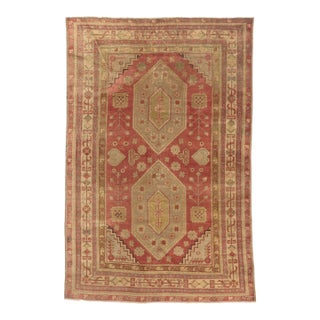 Vintage Turkish Oushak Rug, 05'04 X 08'00 For Sale