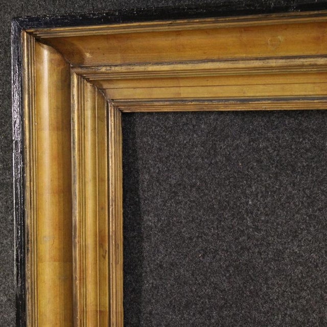 1950s Vintage Dutch Lacquered and Gilded Frame, 1950 For Sale - Image 5 of 13