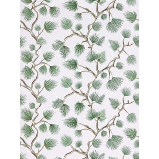 The House of Scalamandré Pignoli Wallcovering, Fern For Sale
