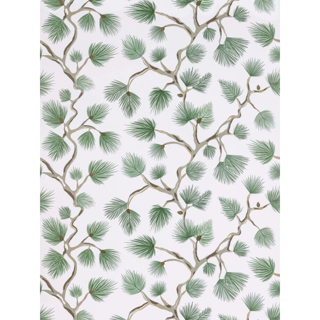 The House of Scalamandré Pignoli Wallcovering, Fern For Sale