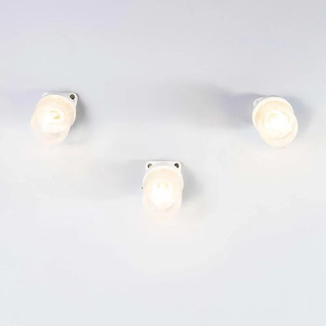 Ceramic and Glass Angled Wall Lamp For Sale - Image 6 of 14
