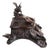 19th Century Black Forest Swiss Two Tier Jewelry Box with Fox and Bird, 1880 For Sale