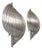 Vintage Metal Wall Lights by Henri Mathieu, France, 1970, Set of 2 For Sale