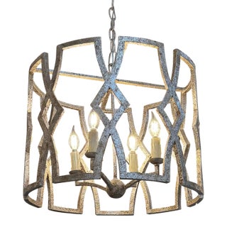 Z Gallerie Four Light Chandelier For Sale