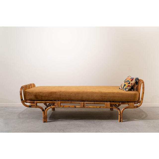 Italian Bamboo Bed or Daybed, 1960s For Sale - Image 10 of 12