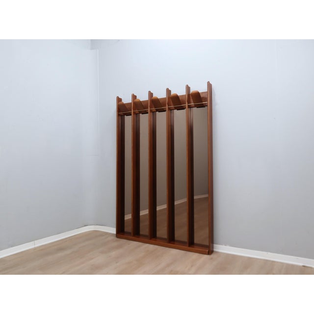 Vintage Wood Entryway Coat Rack with Mirrors by La Moderna, 1970s For Sale - Image 14 of 14