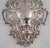 Silver Late 19th Century Matched Pair of Blaker Baroque-Style Repousse Silver Plated Brass Candle Sconces For Sale - Image 8 of 11