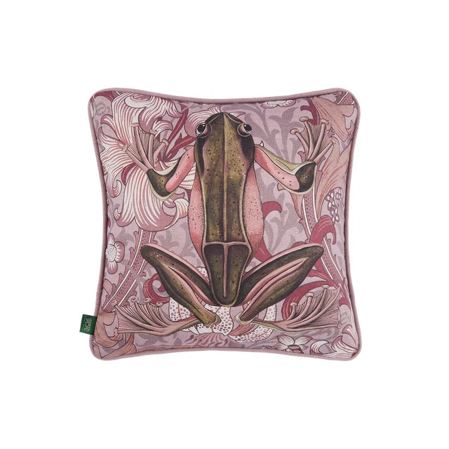 GOLDEN LILY AMPHIBIA Hemp Cushion - Tourmaline For Sale