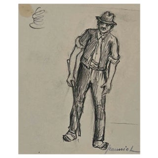 Pierre Georges Jeanniot, Figure, Original Drawing, Early 20th Century For Sale