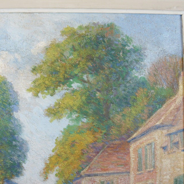 A Delhomme, Entrance to the Castle in Bonneuil, 1920s, Framed For Sale - Image 3 of 8