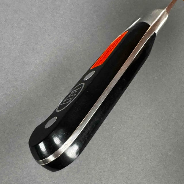 Late 20th Century Old Stock Stainless Steel Gustav Emil Ern Chef's Knife Solingen, Germany For Sale - Image 10 of 12