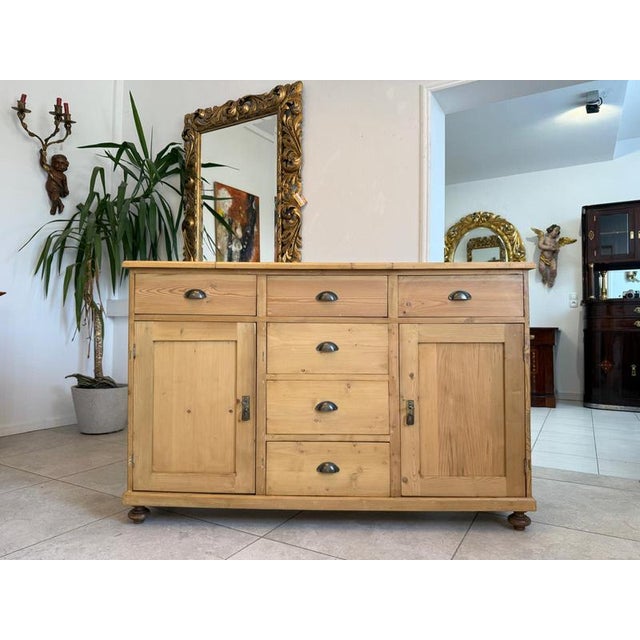 Art Nouveau 6-Piece Shop Chest in Spruce, 1890s For Sale - Image 12 of 12
