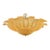 Modern Murano Granola Gold Flush Mount Chandelier For Sale