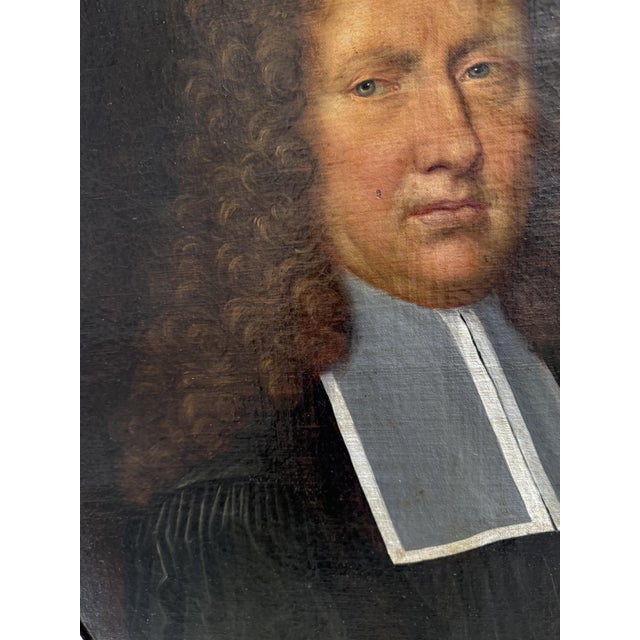 Unknown, Portrait of a Magistrate, 1800s, Oil on Canvas For Sale - Image 9 of 12