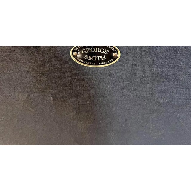 Animal Skin George Smith Tufted Leather Ottoman Bench For Sale - Image 7 of 7