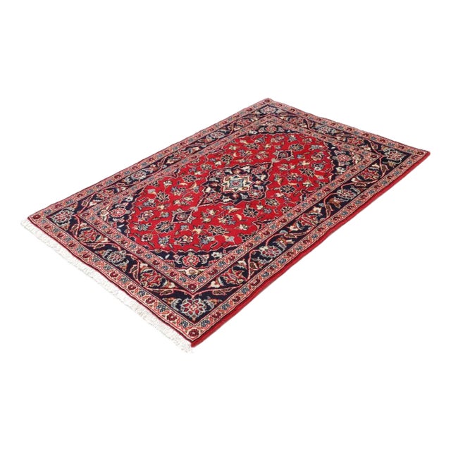 Kashan Rug in Virgin Wool For Sale